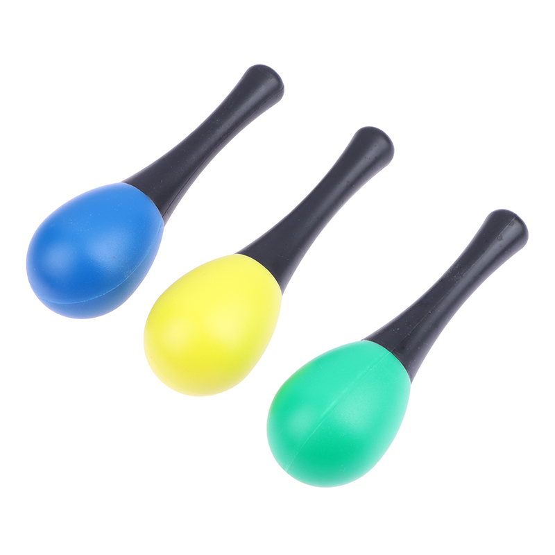 Musical Instrument Rattle - 2Pcs 플라스틱 마라카스 모래 망치 딸랑이