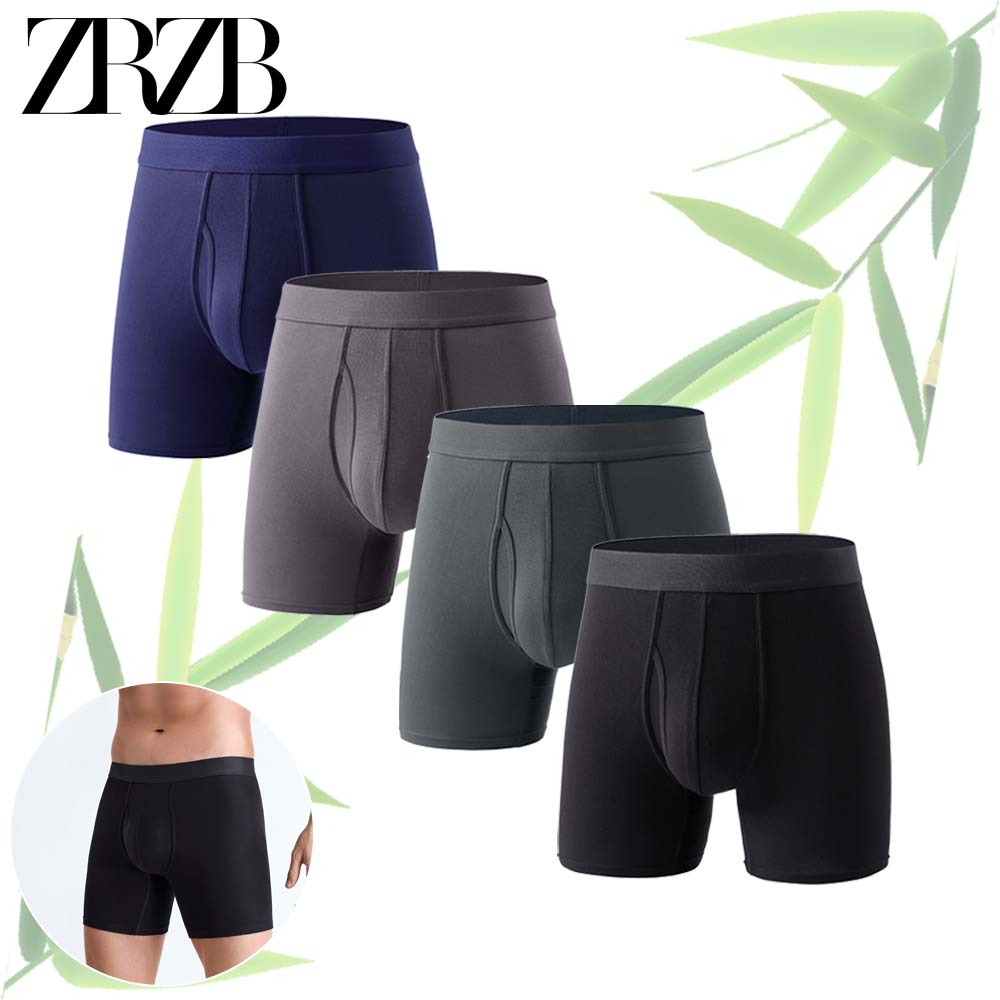 Didgeridoo Bamboo - 4Pcs 남성 속옷 팬티 긴 남성용