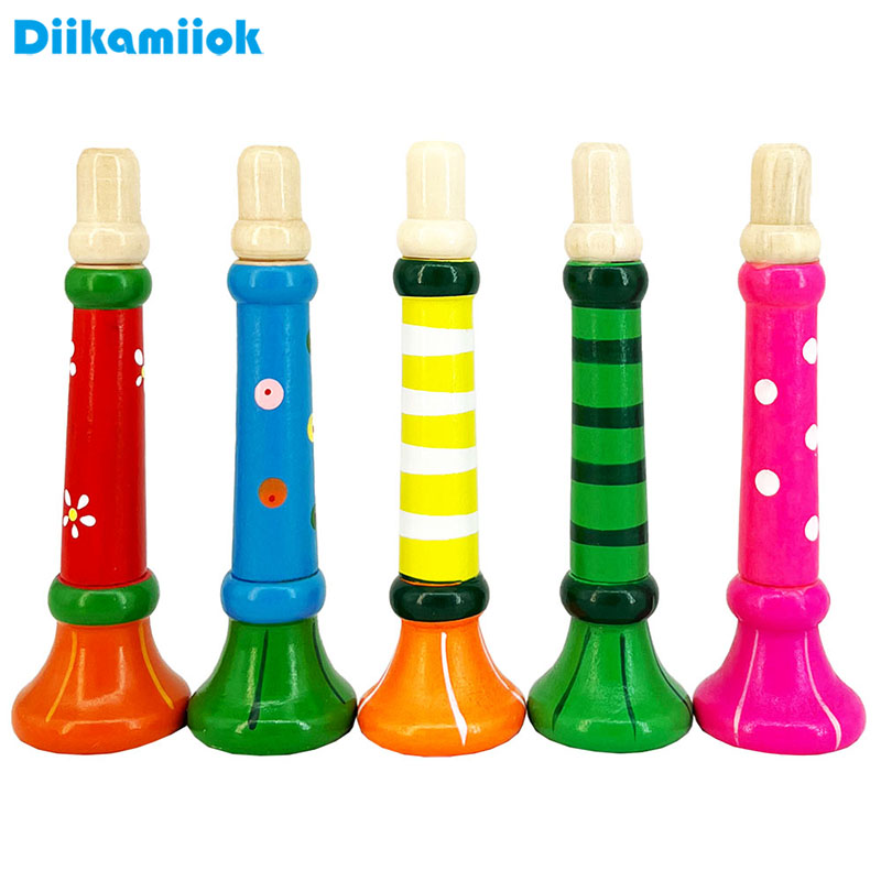 Musical Instrument Fagot - 나무 트럼펫 어린이 장난감 경적 휘파람