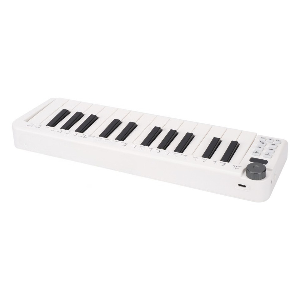 A Musical Instrument With Keys - 25키 MIDI 컨트롤러, 무선 휴대용 키보드,
