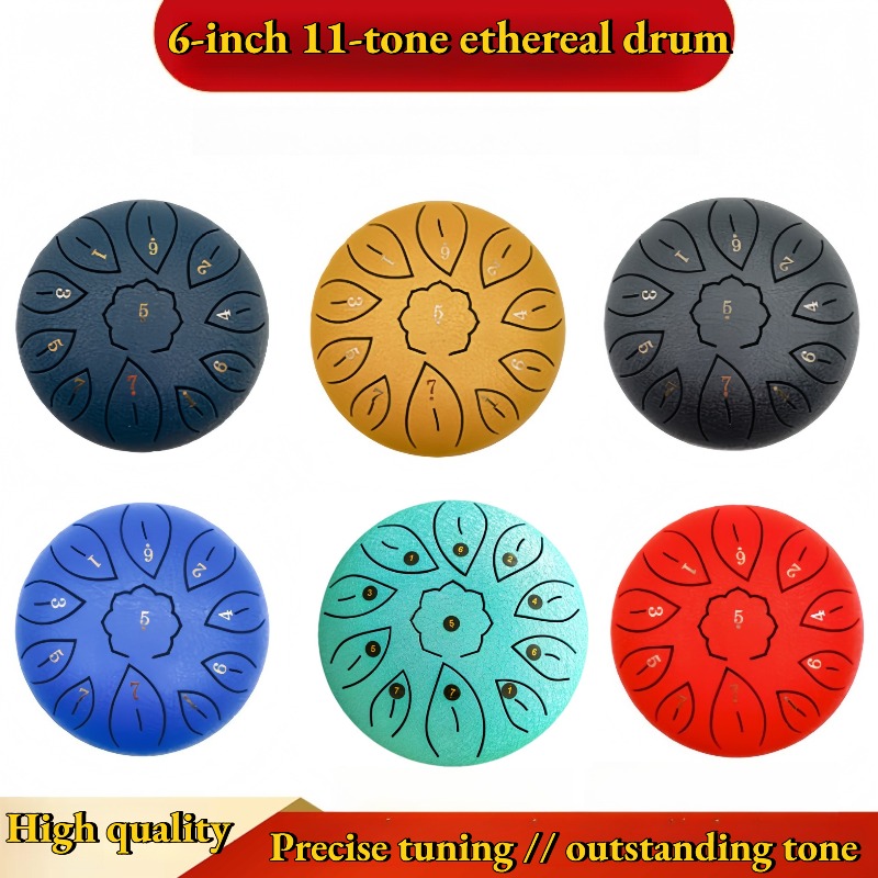 Musical Instrument Percussion - 이더럴 드럼 6인치 11음 이더럴 드럼