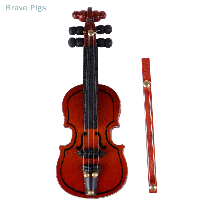인형의 집 바이올린 미니 나무 악기, 미니어처 피들 나 - Musical Instrument Fiddle 리뷰 및 가격