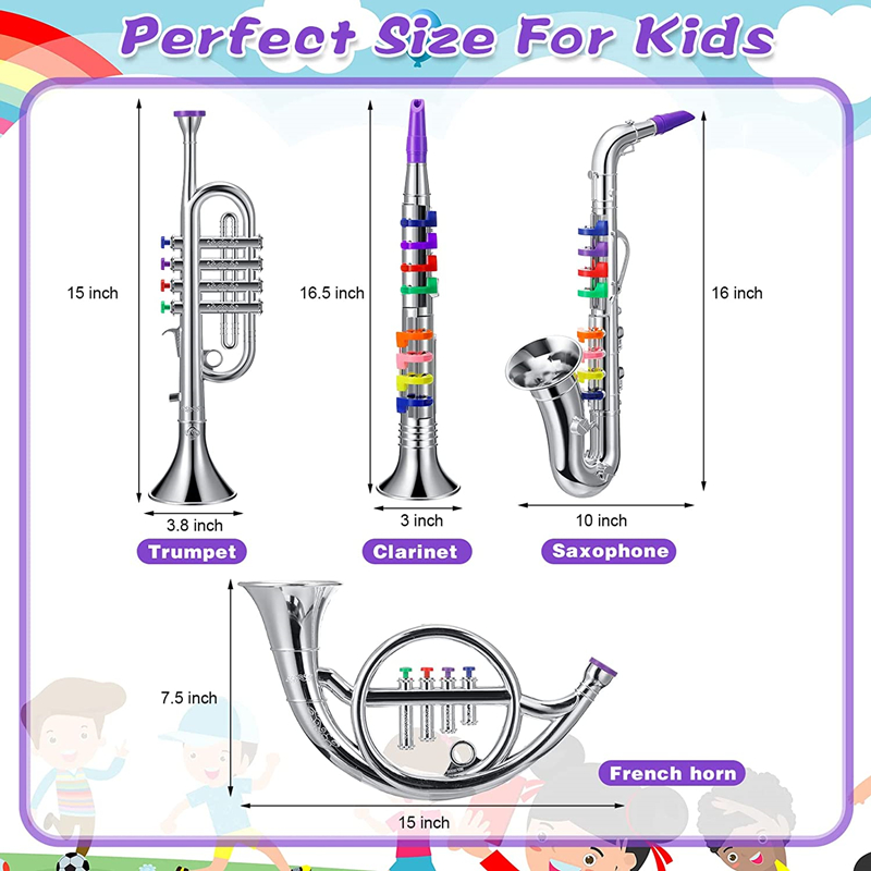 클래식 클라리넷 트럼펫 색소폰 모조 악기 장난감 소년  - Musical Instrument Fagot 리뷰 및 가격