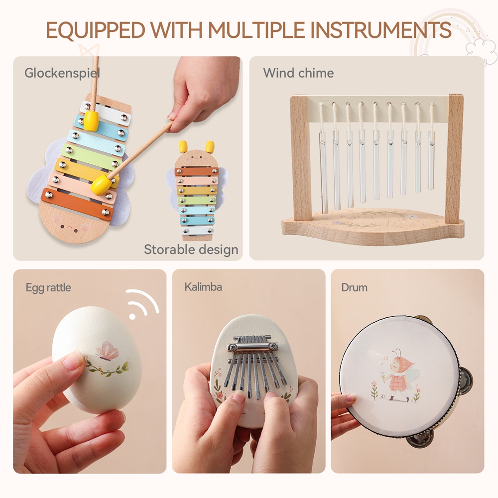 음악 장난감 아기 나무 몬테소리 장난감 어린이 음악 악 - Musical Instrument Harmonium 리뷰 및 가격