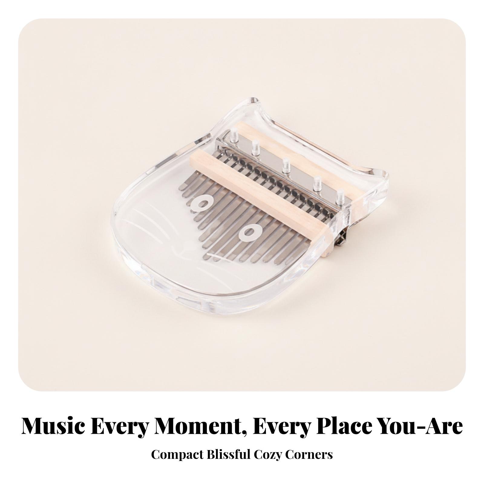투명한 고양이 모양 칼림바 핑거 피아노, 아크릴 금속  - Musical Instrument Piano 리뷰 및 가격
