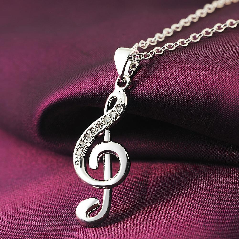 45CM 18인치 925 실버 목걸이 웨딩 파티 보석  - Musical Instrument Symbols 리뷰 및 가격