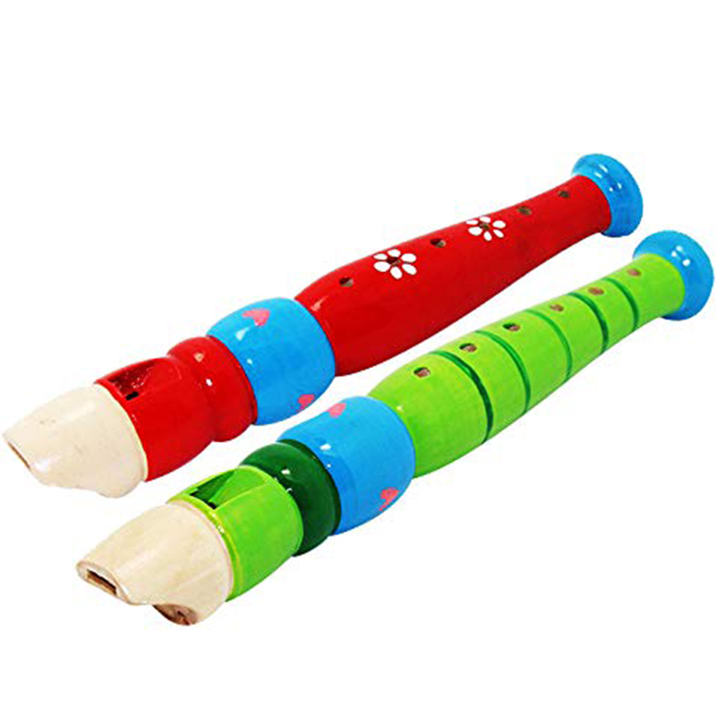 2pcs 나무 플루트 20cm 다채로운 어린이 음악 악 - Musical Instrument Fagot 리뷰 및 가격