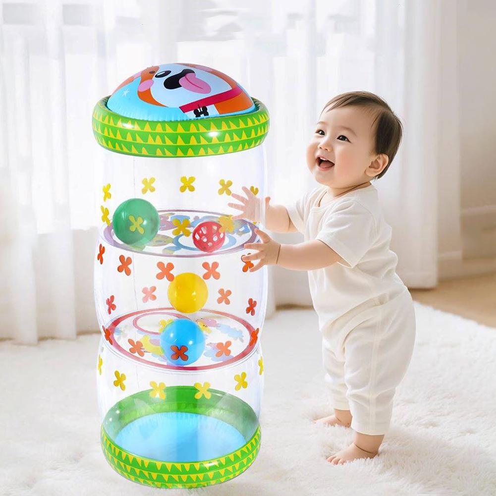 아기용 풍선형 롤러 장난감, 딸랑이 공 포함, PVC  - Musical Instrument Rattle 리뷰 및 가격
