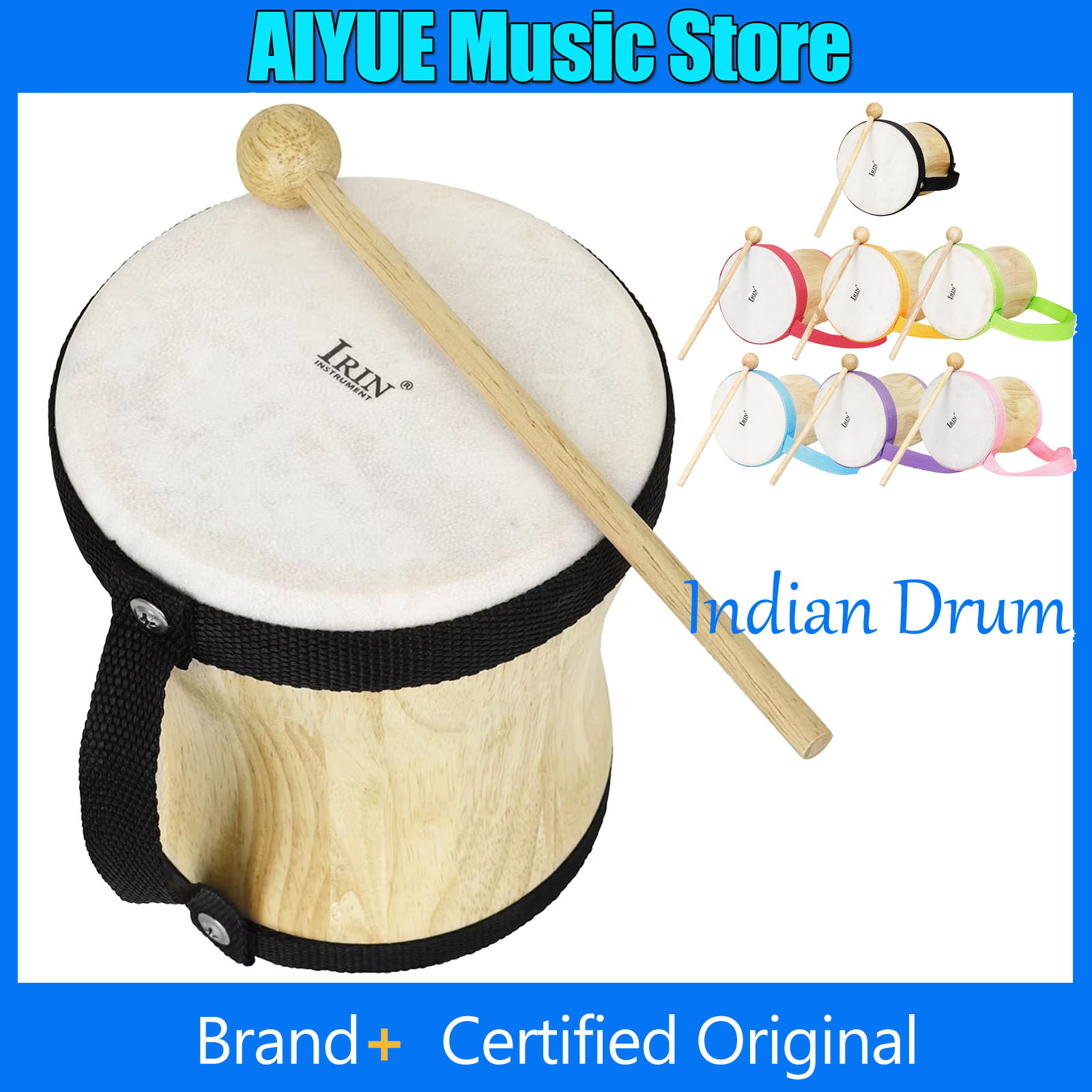 IRIN 인도 드럼 나무 양가죽 핸드 드럼 인도 드러머 - Musical Instrument Indian 리뷰 및 가격